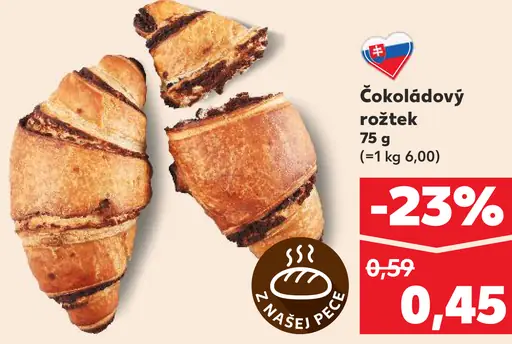 Čokoládový rožtek