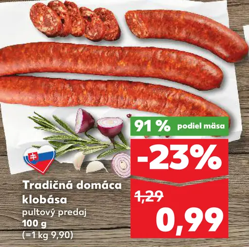 Tradičná domáca klobása