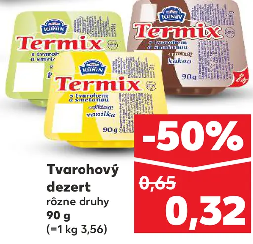 Termix Tvarohový dezert rôzne druhy