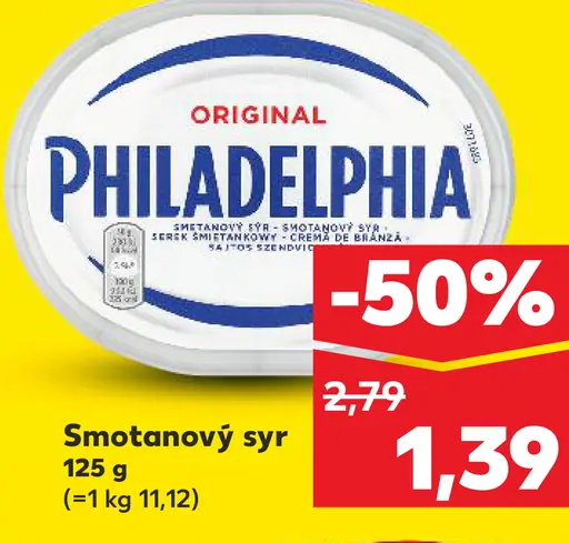Philadelphia smotanový syr Original