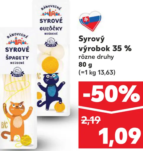 Liptov syrový výrobok 35 % rôzne druhy