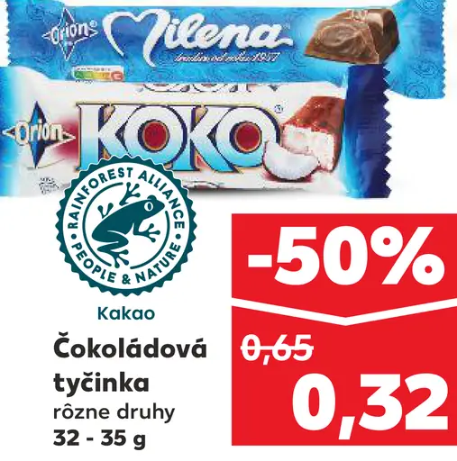 Kakao Koko Milena čokoládová tyčinka