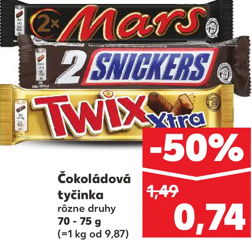 Mars čokoládová tyčinka