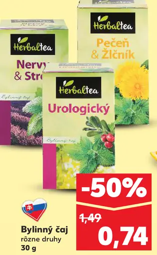 Herbatea bylinný čaj rôzne druhy
