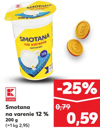 K-Classic smotana na varenie 12%