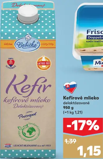 Babicka kefírové mlieko delaktózované