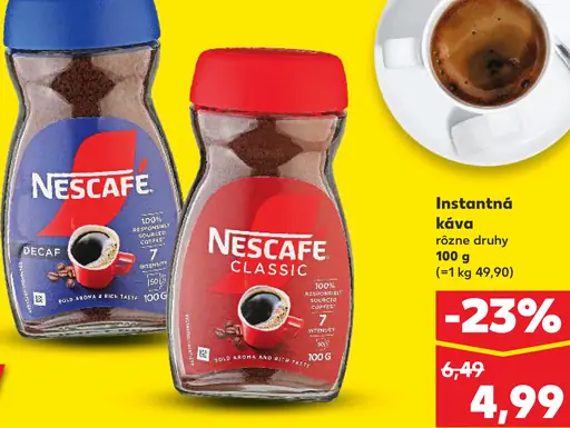 NESCAFÉ CLASSIC, instantná káva