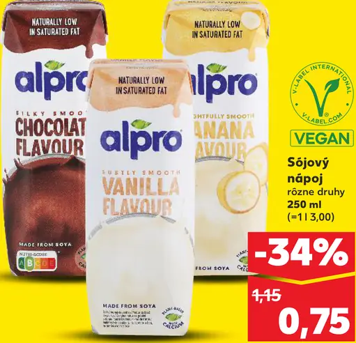 Alpro chocolate flavour sójový nápoj