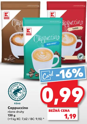 K-Classic Cappuccino instantný nápoj