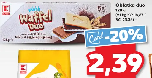 K-Classic Waffel duo oblátka
