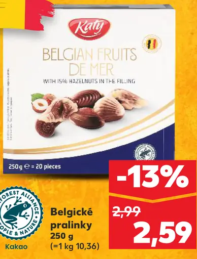 Katy Belgian Fruits de Mer belgické pralinky