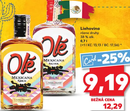 Olé Mexicana Gold liehovina 38 %
