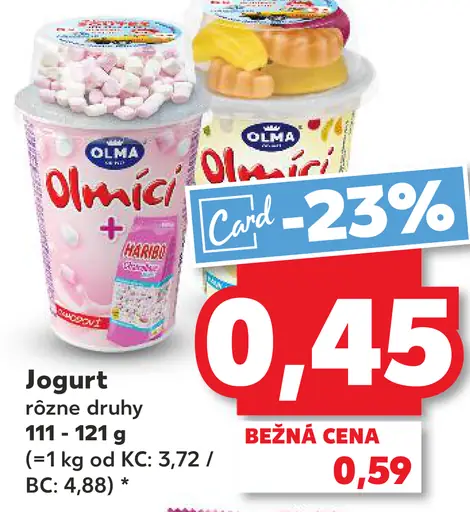 Olma Jogurt Rôzne druhy