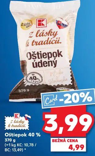 K-Classic Oštiepok údený 40 %