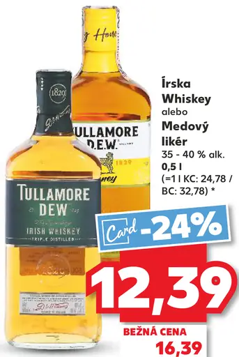 Tullamore D.E.W. Írská whiskey