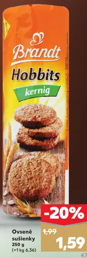 Brandt Hobbits Ovsenné sušienky