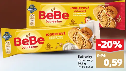 Opavia BeBe Dobré Ráno sušienky s jogurtové