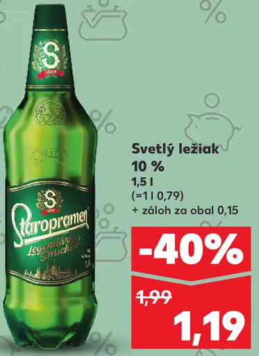 Staropramen Svetlý ležiak 10 %