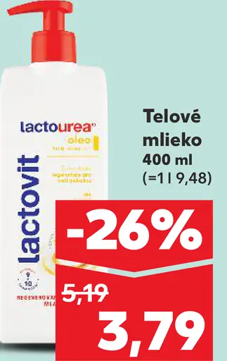 Lactovit telové mlieko rôzne druhy