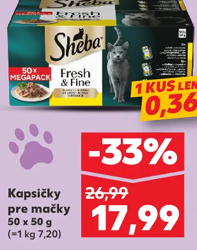 Sheba kapsičky pre mačky Fresh & Fine