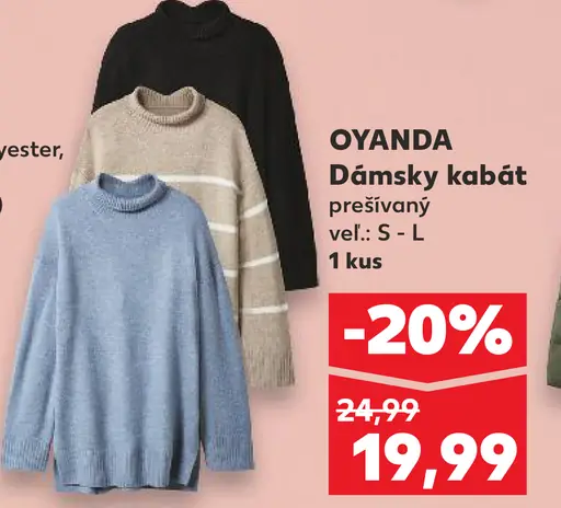 Oyanda dámsky kabát prešívaný