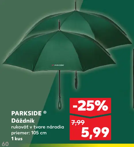 Parkside dáždnik s rukoväťou v tvare náradia