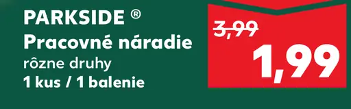 Parkside Pracovné náradie rôzne druhy