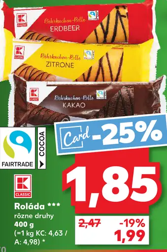 K-Classic Roláda rôzne druhy