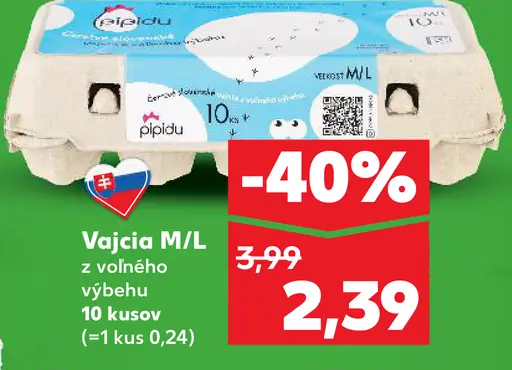 K-Classic Vajcia M/L z voľného výbehu