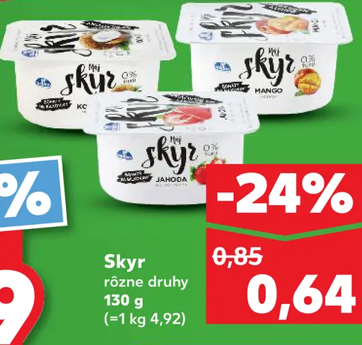 Skyr jogurt rôzne druhy