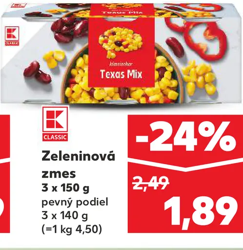 K-Classic Zeleninová zmes
