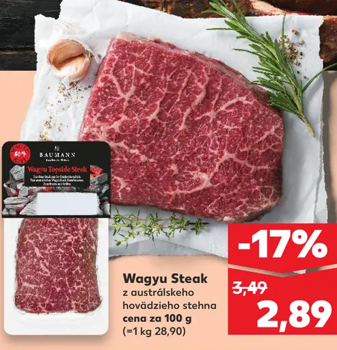 Bachmann Wagyu steak z austrálskeho hovädzieho stehna