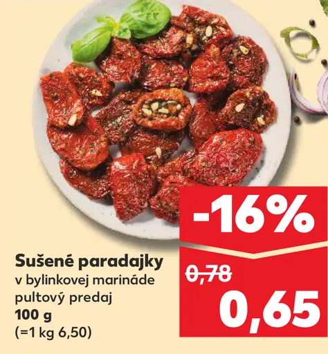 Sušené paradajky v bylinkovej marináde