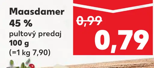 Maasdamer 45 % syr