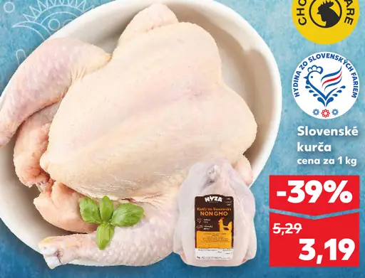 Slovenské kurča celé