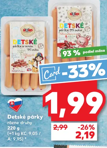 Detské párky pre deti