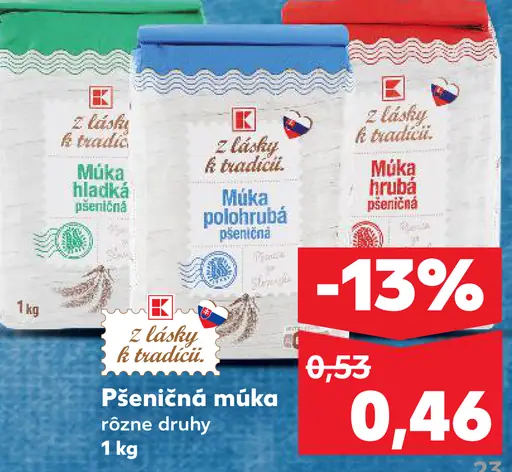 Pšeničná múka hladká