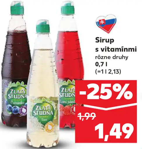 Sirup s vitamínmi rôzne druhy