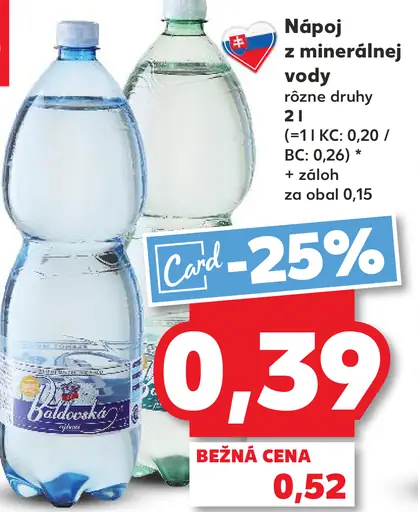 Baldovská nápoj z minerálnej vody