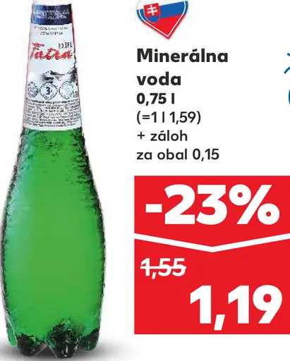 Faustovka minerálna voda sýtená