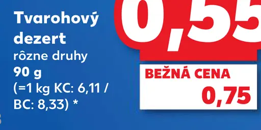 Rajo Mišánek tvarohový dezert rôzne druhy