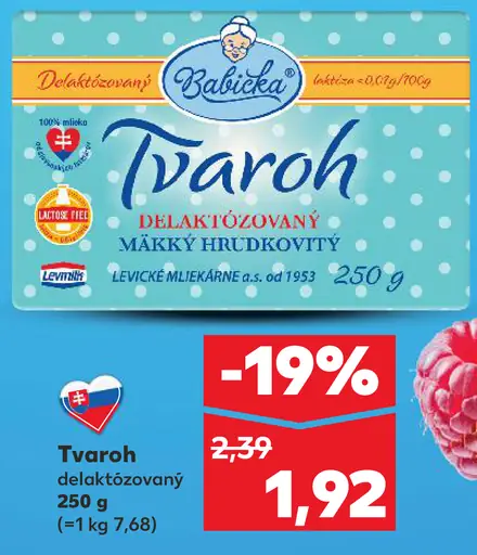 Babička Tvaroh delaktózovaný mäkký hrudkovitý