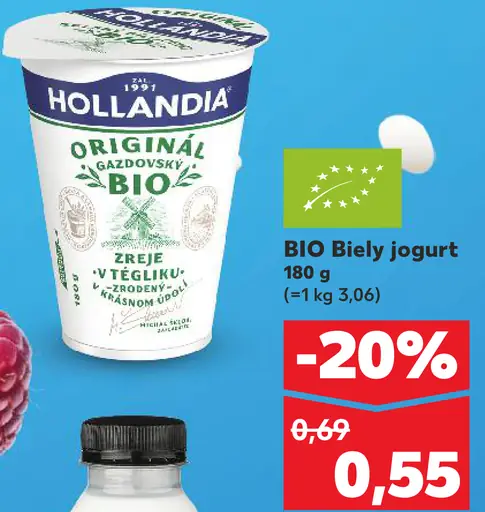 Hollandia BIO Biely jogurt
