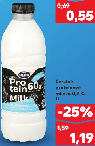 Olma Čerstvé proteínové mlieko 0,9 %