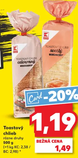K-Classic Toastový chlieb
