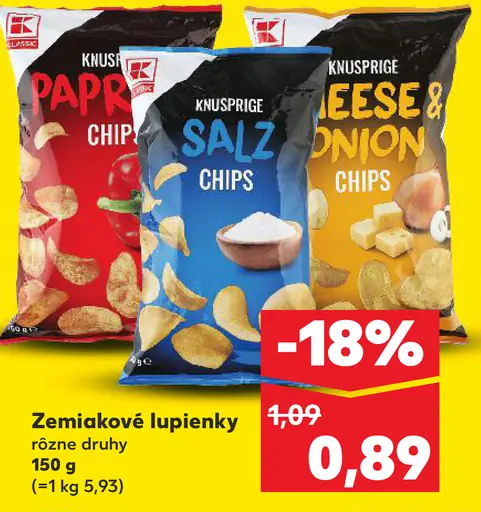 K-Classic Zemiakové lupienky