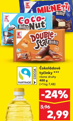 K-Classic Čokoládové tyčinky