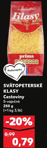 Svätopeterské Klasy Cestoviny 5‑vaječné