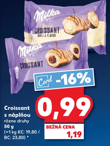 Croissant s náplňou rôzne druhy