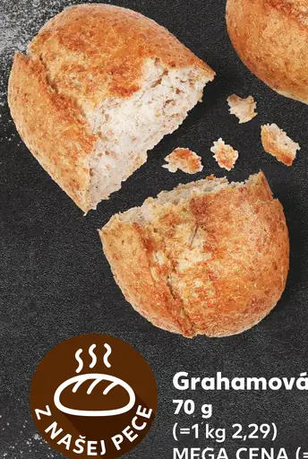 Z našej pece Grahamová žemľa